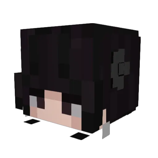 pxlpy Minecraft avatar head, 3D render