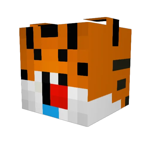 pxnonxq Minecraft avatar head, 3D render