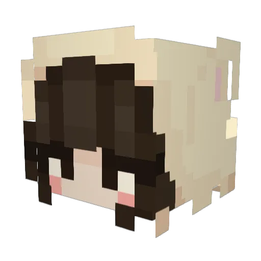 pxpimya Minecraft avatar head, 3D render