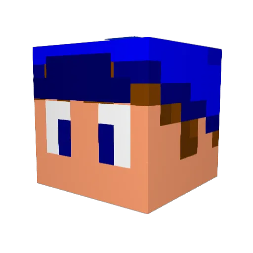 pxranter Minecraft avatar head, 3D render
