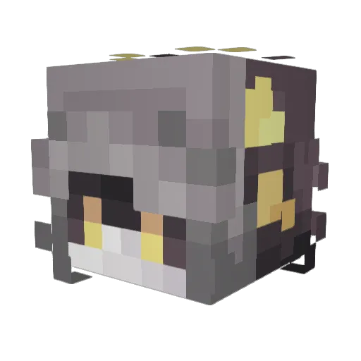 pxrappa_ Minecraft avatar head, 3D render