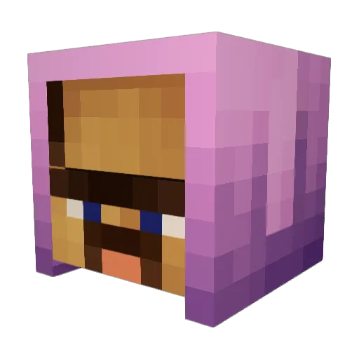 pxrfection Minecraft avatar head, 3D render