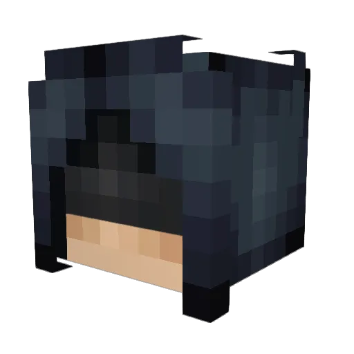 pxtzen_ Minecraft avatar head, 3D render