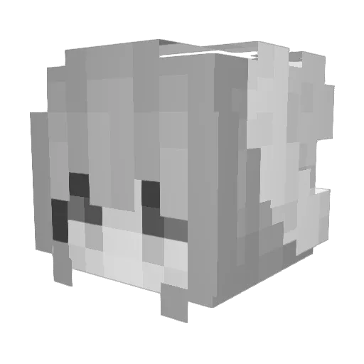 pxzerox Minecraft avatar head, 3D render