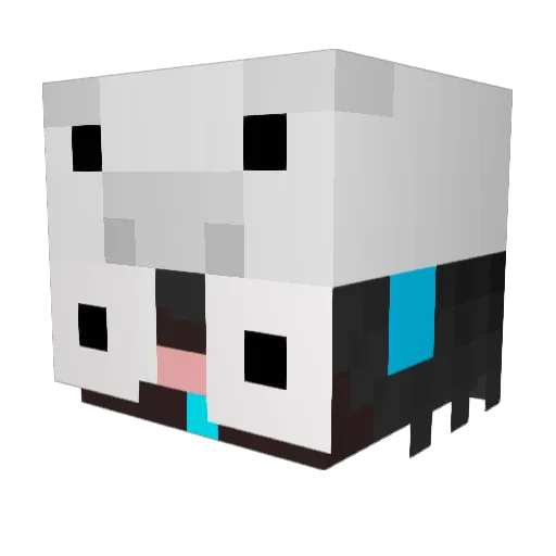 py67 Minecraft avatar head, 3D render