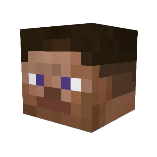 py7re Minecraft avatar head, 3D render
