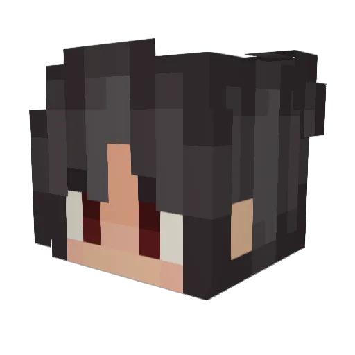 py_rho Minecraft avatar head, 3D render
