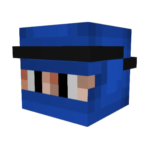 pyac Minecraft avatar head, 3D render