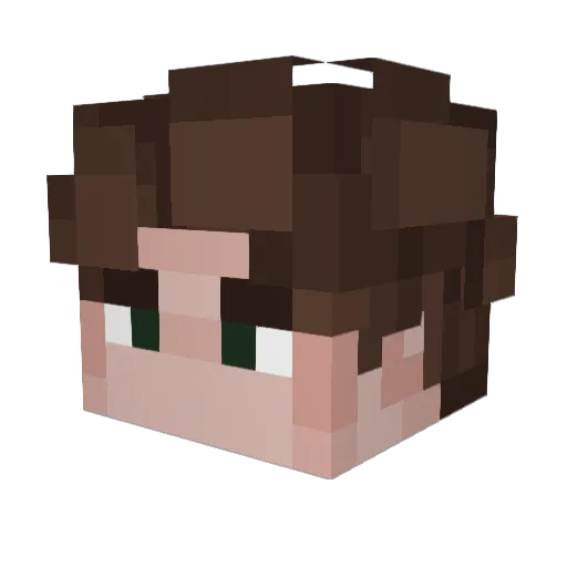 pyac Minecraft avatar head, 3D render