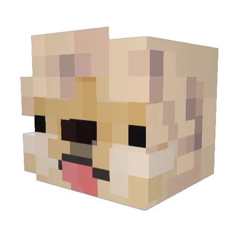 pycw Minecraft avatar head, 3D render