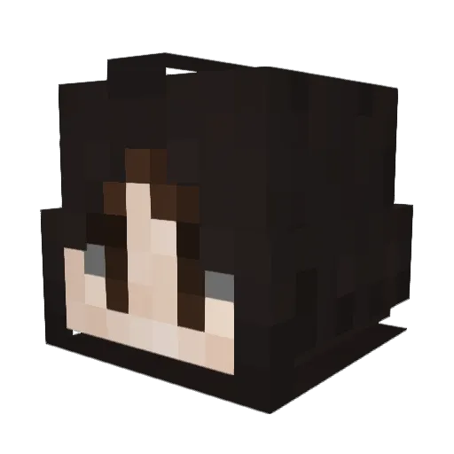 pyfzz Minecraft avatar head, 3D render