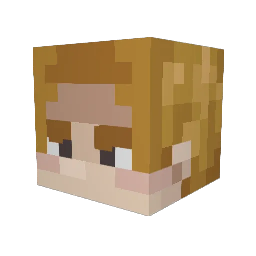 pygmalion08 Minecraft avatar head, 3D render