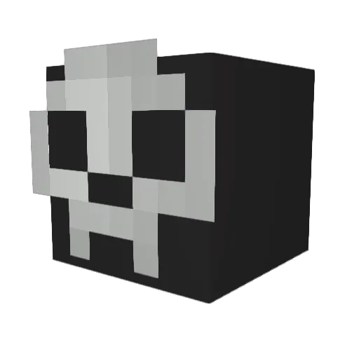pykeydog Minecraft avatar head, 3D render