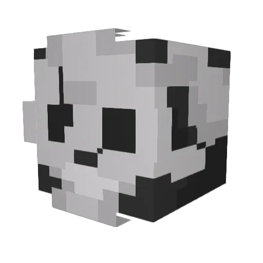pykogamer Minecraft avatar head, 3D render