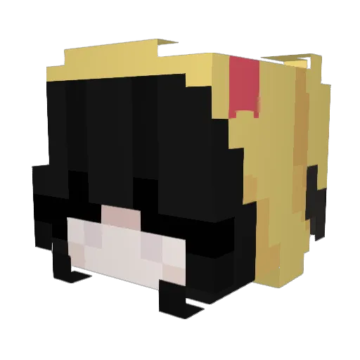 pynkxx Minecraft avatar head, 3D render