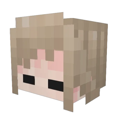 pyogo Minecraft avatar head, 3D render