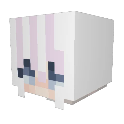 pyokopens Minecraft avatar head, 3D render