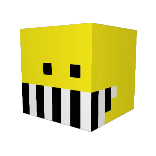pyonkun Minecraft avatar head, 3D render