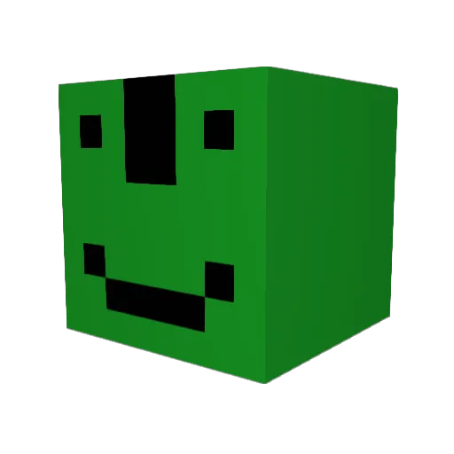 pyony3 Minecraft avatar head, 3D render