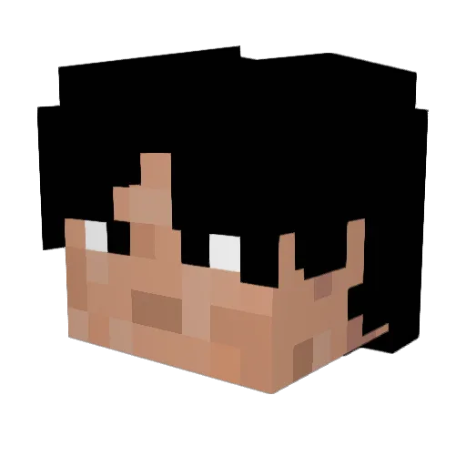 pyppae Minecraft avatar head, 3D render