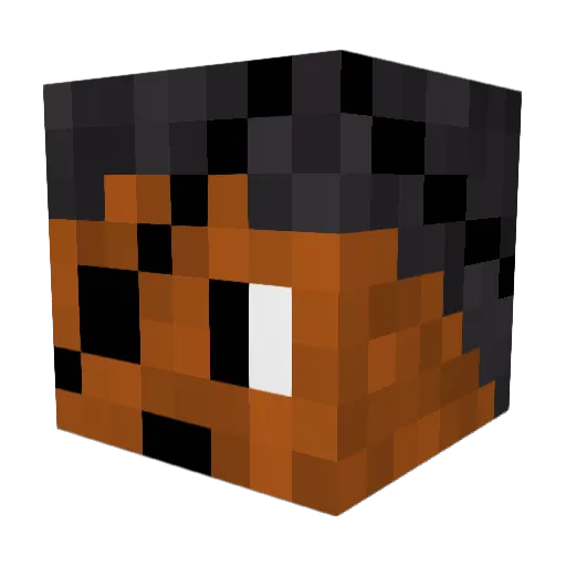 pypro Minecraft avatar head, 3D render