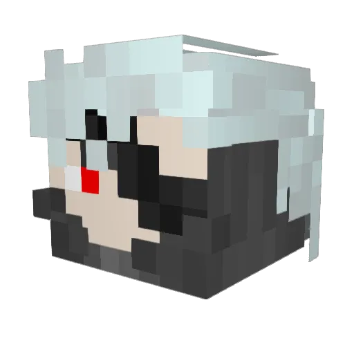 pyr0zoid Minecraft avatar head, 3D render