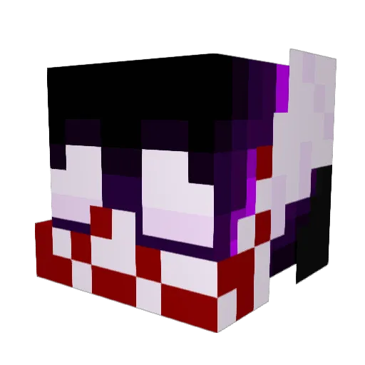pyraas Minecraft avatar head, 3D render
