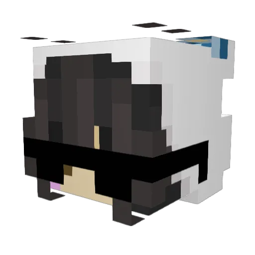 pyrach Minecraft avatar head, 3D render