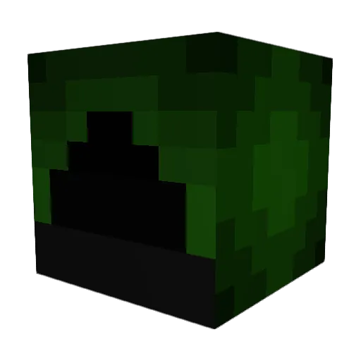 pyritefinder Minecraft avatar head, 3D render