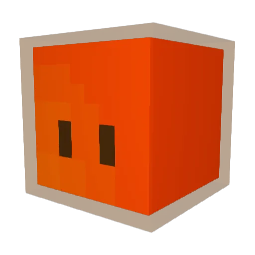 pyrk4_ Minecraft avatar head, 3D render