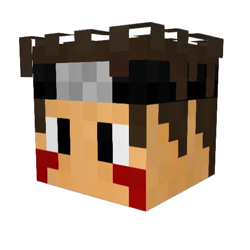 pyro2134 Minecraft avatar head, 3D render