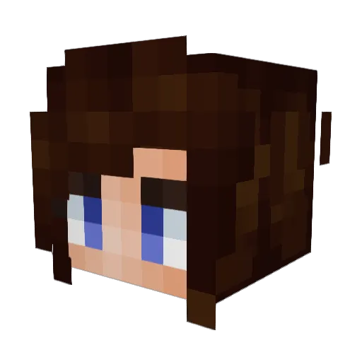 pyro_princess03 Minecraft avatar head, 3D render