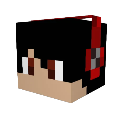 pyroflame1358 Minecraft avatar head, 3D render