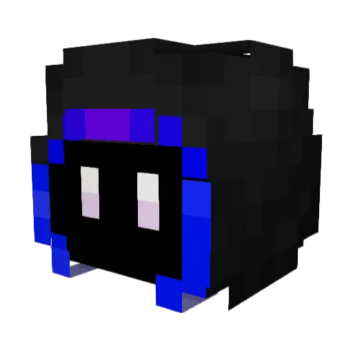pyroforestcat Minecraft avatar head, 3D render