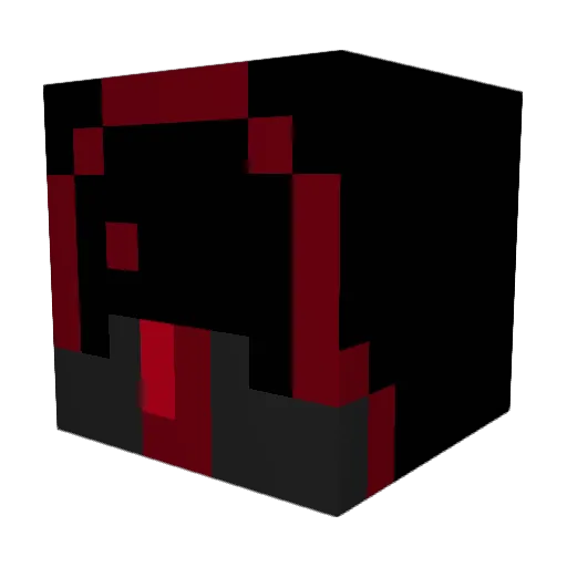 pyronick Minecraft avatar head, 3D render
