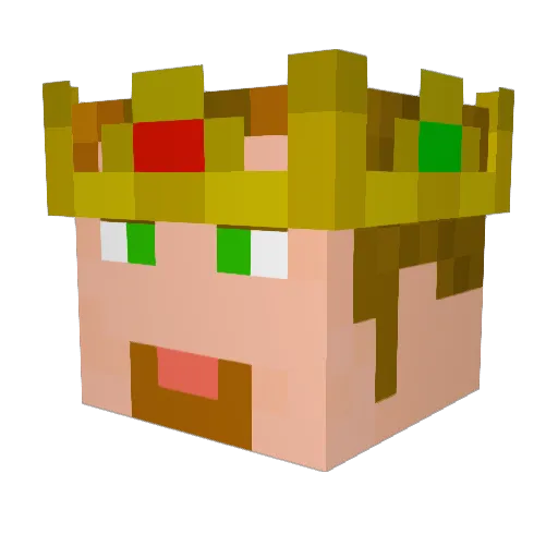 pyros002 Minecraft avatar head, 3D render