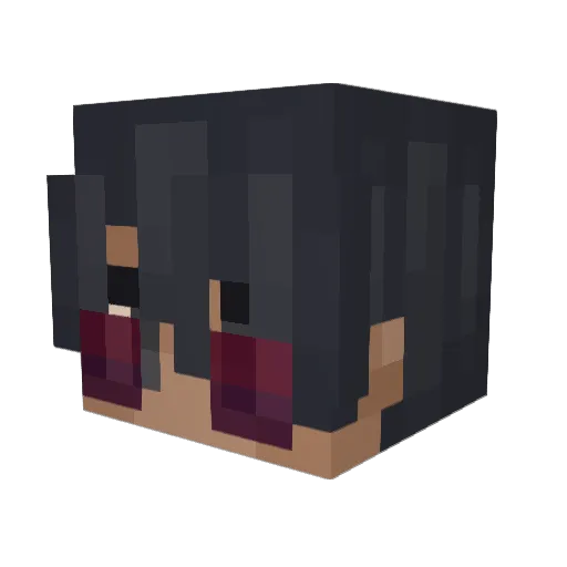 pyrospecs Minecraft avatar head, 3D render