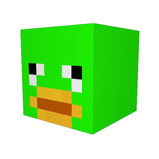 pyrouly Minecraft avatar head, 3D render