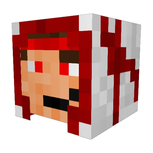 pyrus999 Minecraft avatar head, 3D render