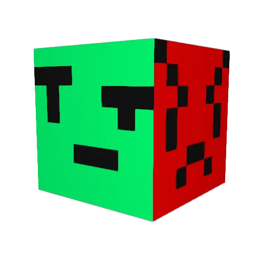 python369 Minecraft avatar head, 3D render