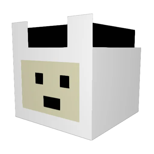 pythonac3 Minecraft avatar head, 3D render