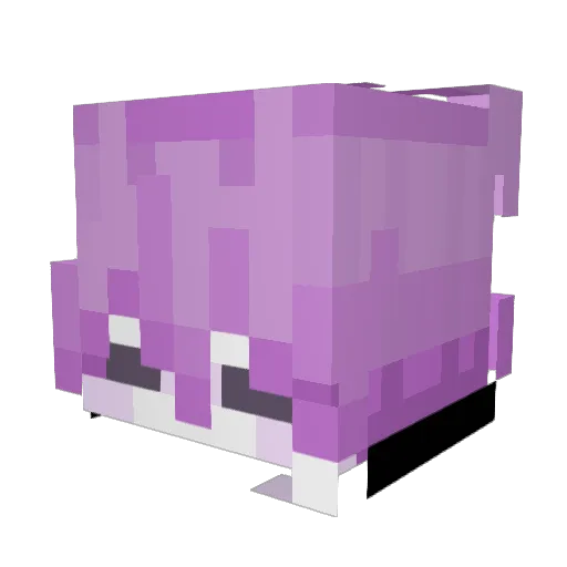 pythondenki Minecraft avatar head, 3D render