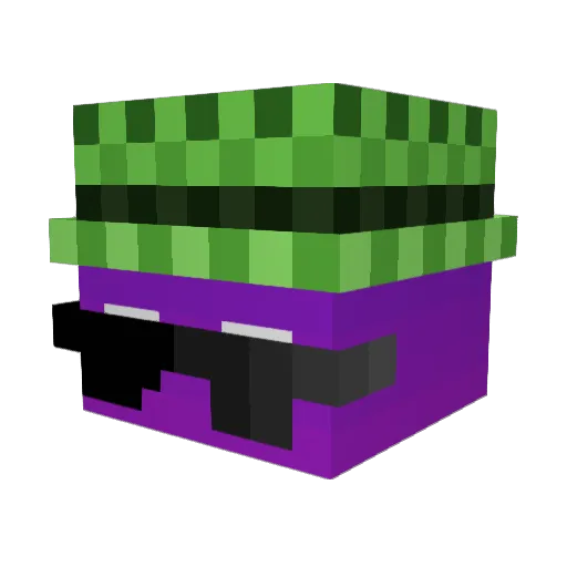 pyxsel Minecraft avatar head, 3D render