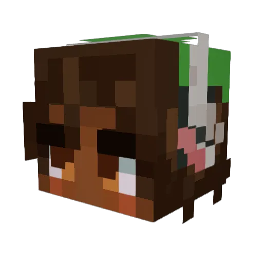 pyyrosquidd Minecraft avatar head, 3D render