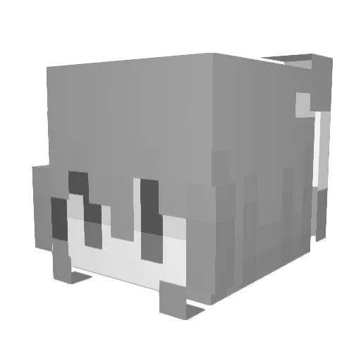 pyza3 Minecraft avatar head, 3D render
