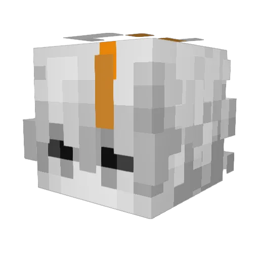 pyzioo_ Minecraft avatar head, 3D render