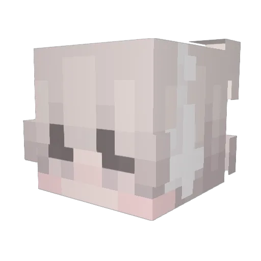 pzdh Minecraft avatar head, 3D render