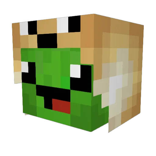 pzdoc Minecraft avatar head, 3D render