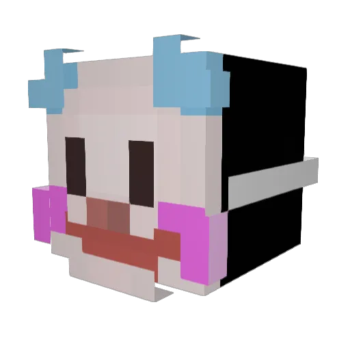 pzhynx Minecraft avatar head, 3D render