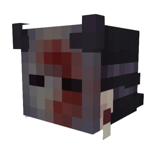 pzlo0 Minecraft avatar head, 3D render